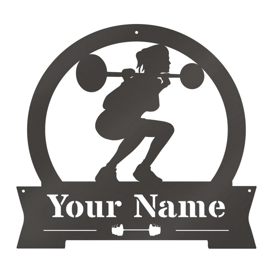 Gym Ladies Squat Monogram