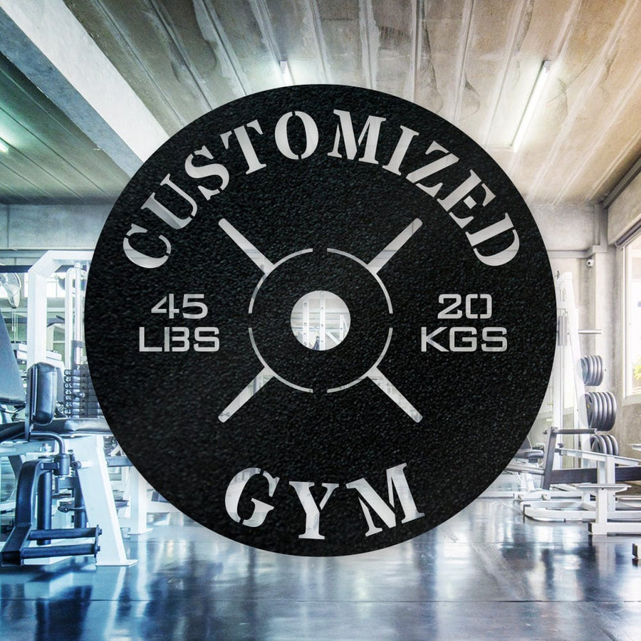 Gym Weight Plate Monogram