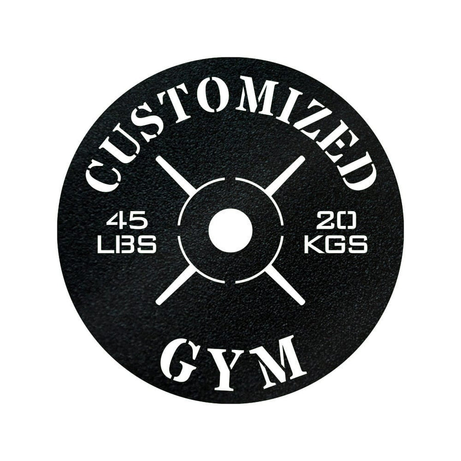 Gym Weight Plate Monogram