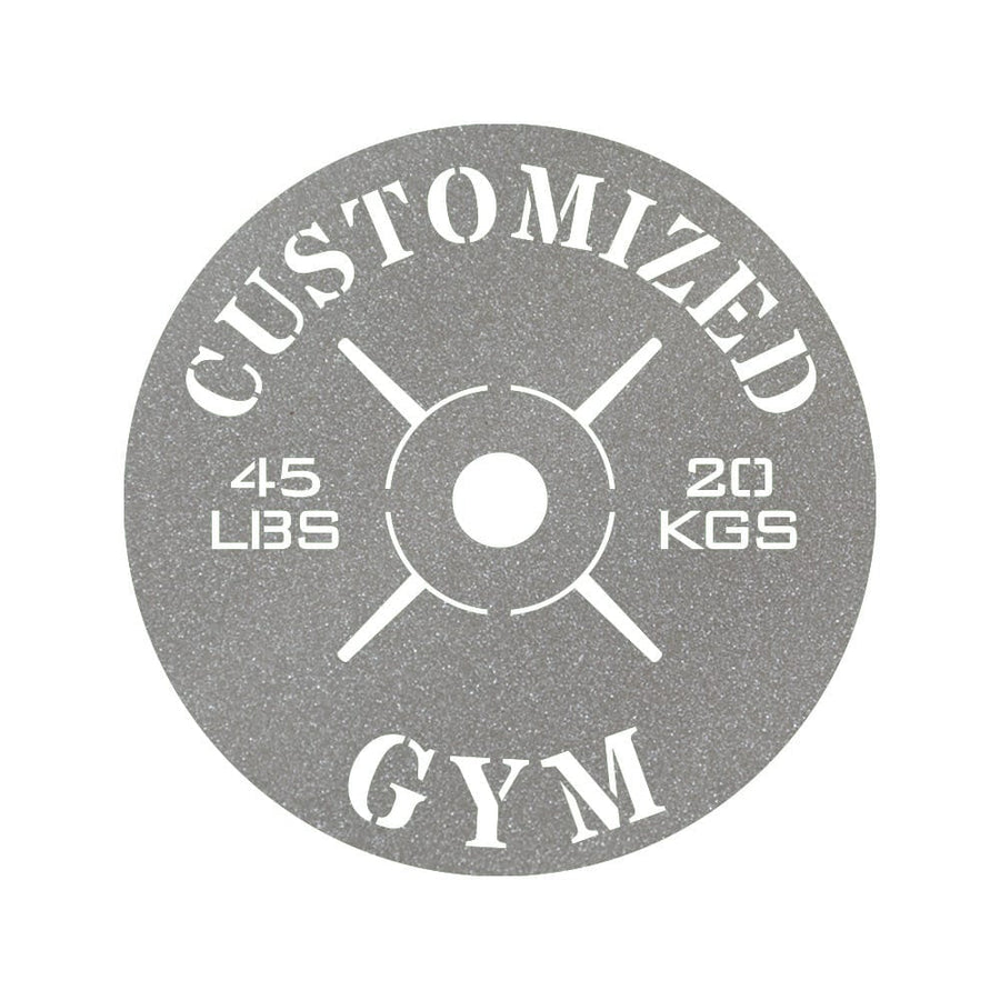 Gym Weight Plate Monogram