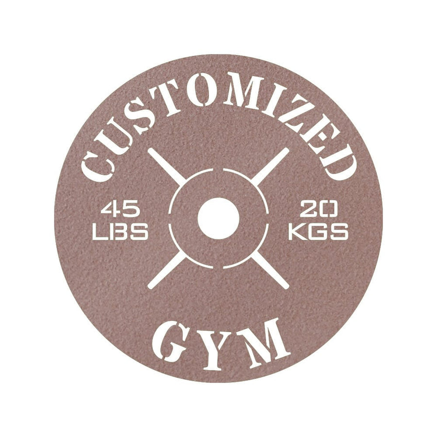 Gym Weight Plate Monogram