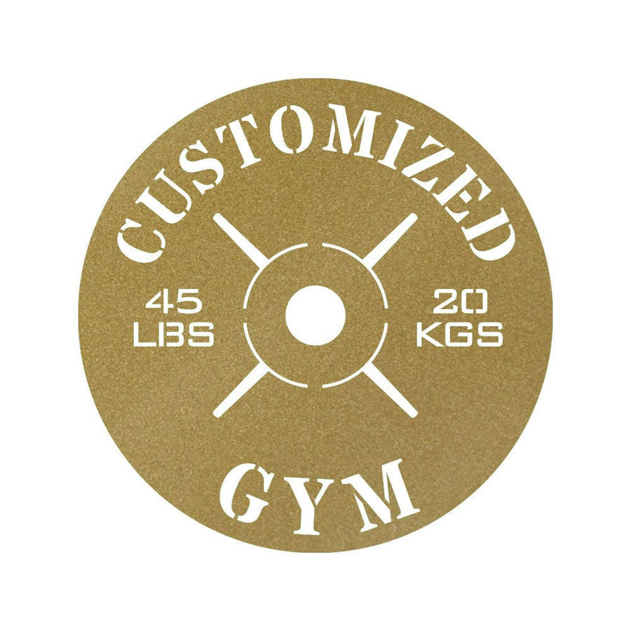 Gym Weight Plate Monogram