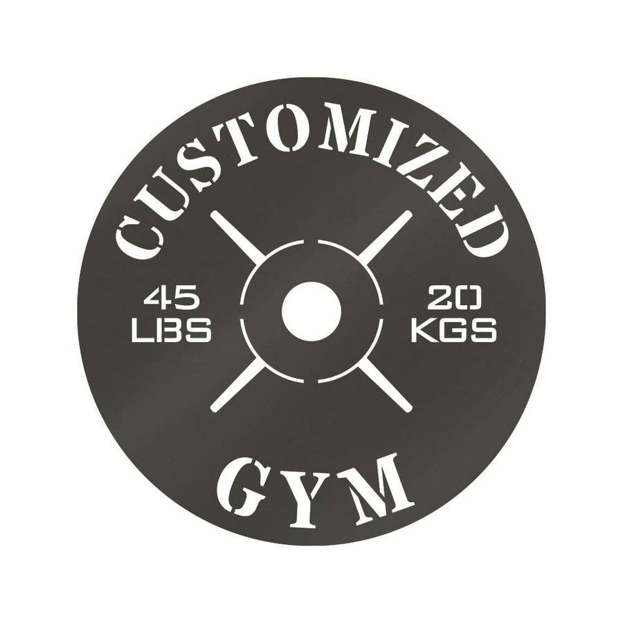 Gym Weight Plate Monogram