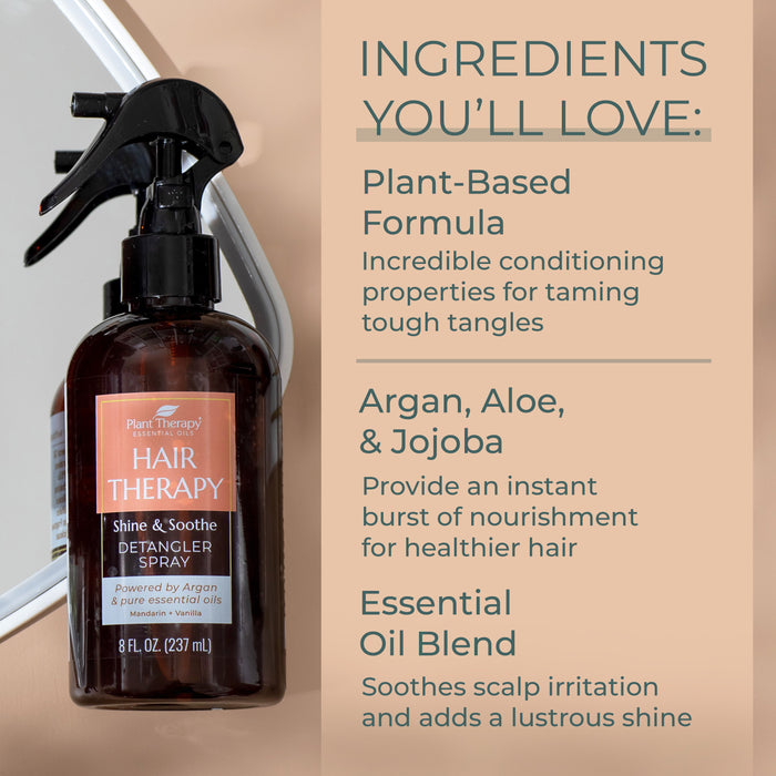 Hair Therapy Shine & Soothe Detangler Spray by Plant Therapy