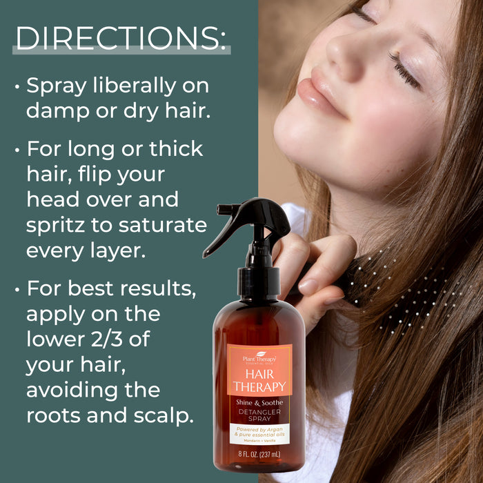 Hair Therapy Shine & Soothe Detangler Spray by Plant Therapy