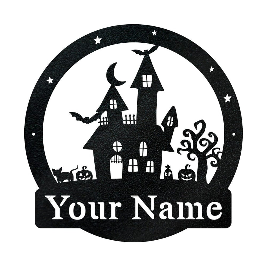Halloween Haunted Castle Monogram