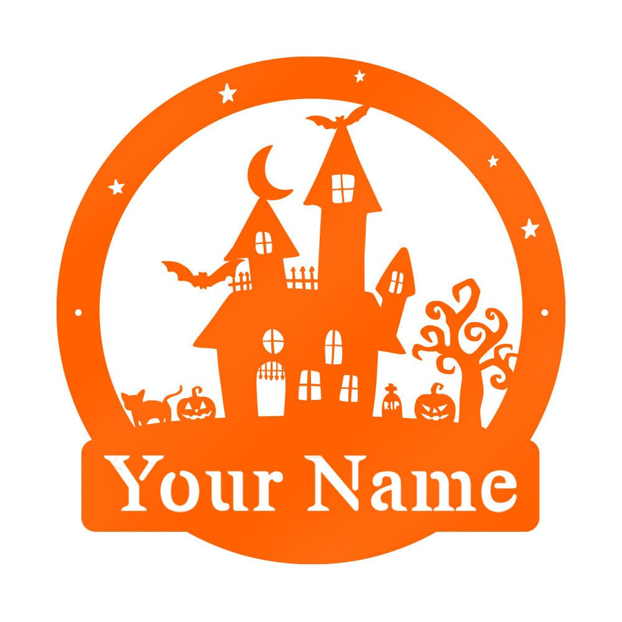 Halloween Haunted Castle Monogram