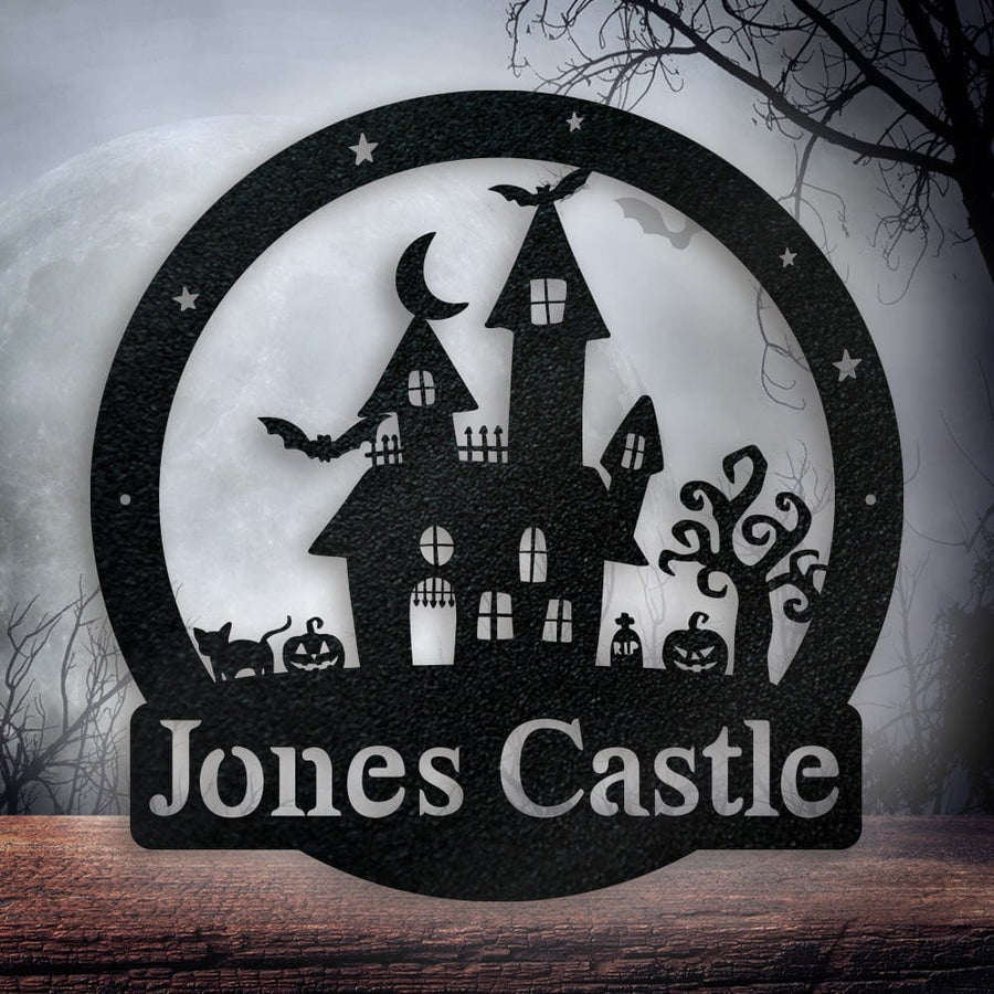 Halloween Haunted Castle Monogram