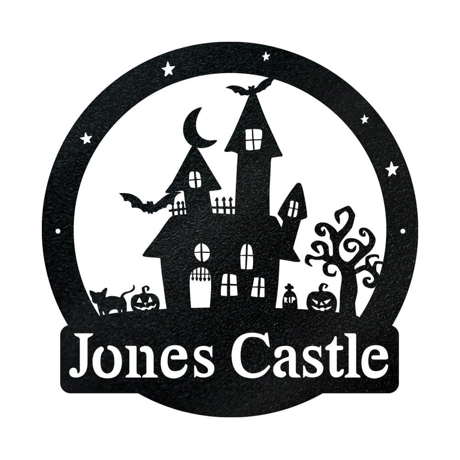 Halloween Haunted Castle Monogram
