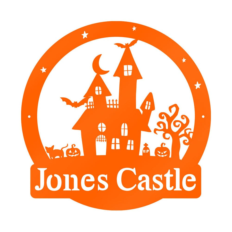 Halloween Haunted Castle Monogram