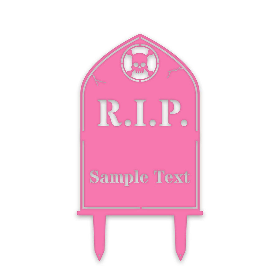HALLOWEEN Personalized RIP Grave Marker Yard Stake