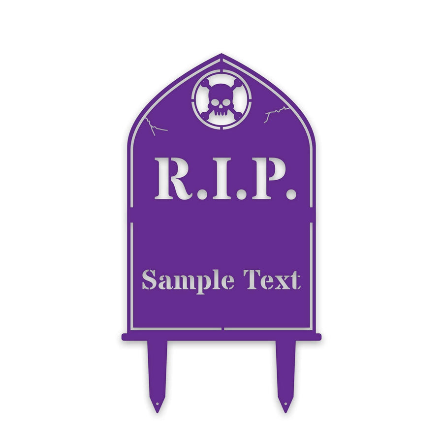 HALLOWEEN Personalized RIP Grave Marker Yard Stake