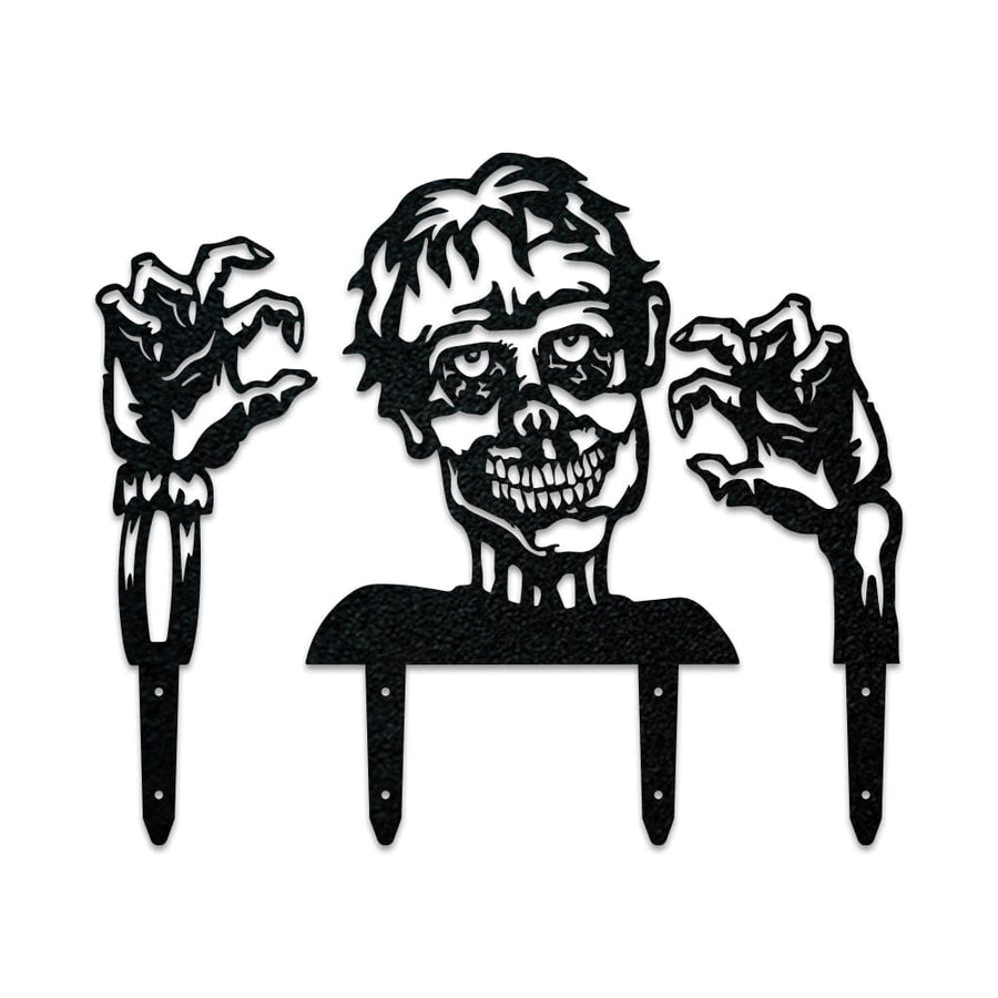 Halloween Zombie 3 Piece Set Yard or Fence Signs