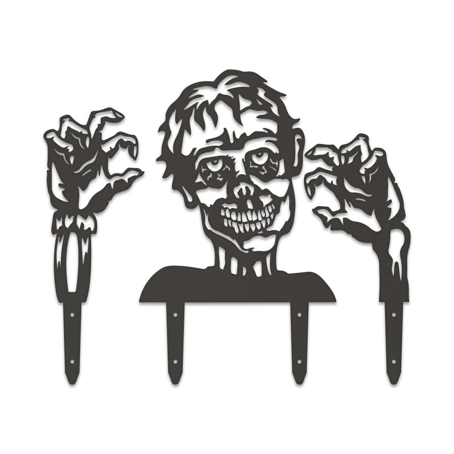 Halloween Zombie 3 Piece Set Yard or Fence Signs