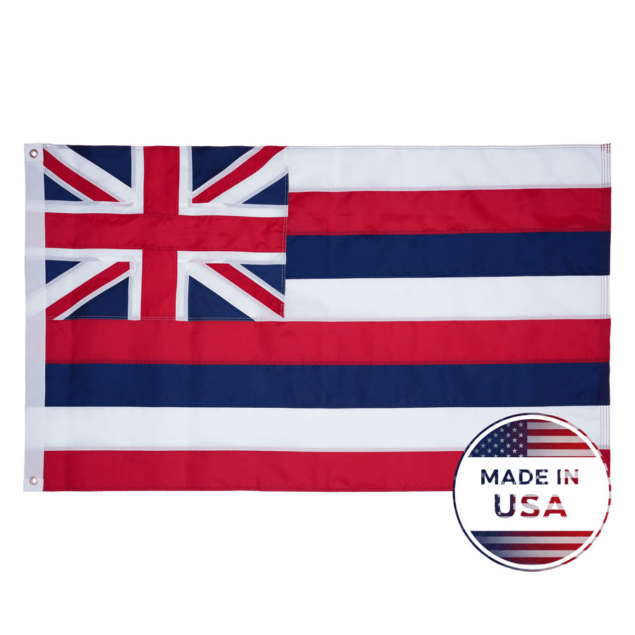 Hawaii State Flag shown flat