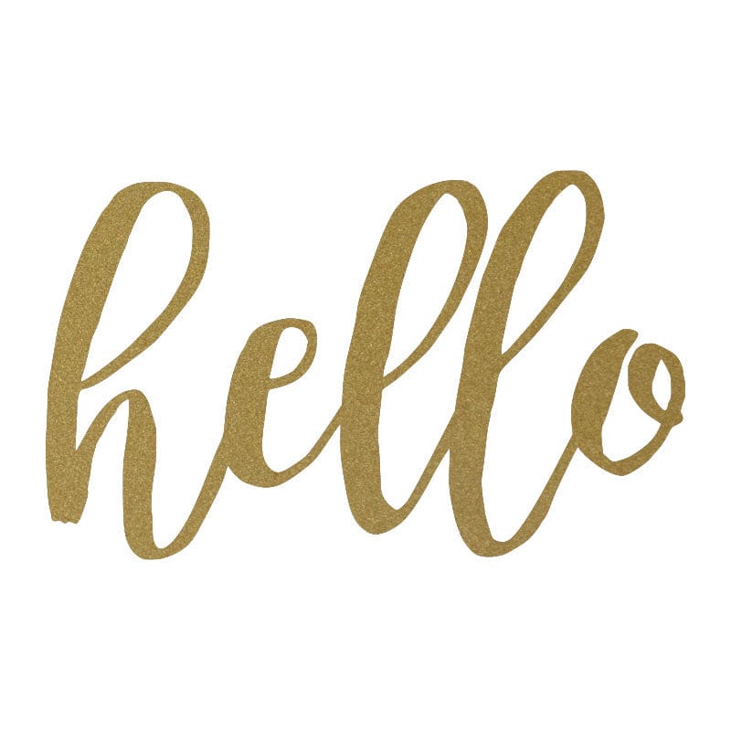 Hello Metal Sign - Rustic Farmhouse Metal Hello Sign