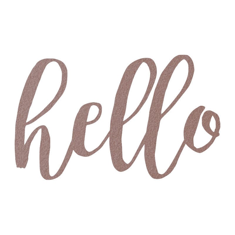 Hello Metal Sign - Rustic Farmhouse Metal Hello Sign