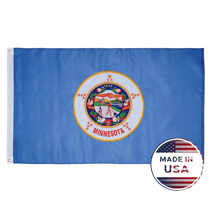 Historic Minnesota State Flag - 100% Made in USA