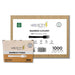 A product image of a 1000-piece case of disposable bamboo forks by Holy City Straw Company. The forks are 170mm (6.7 inches) in length, tree/plastic-free, heat resistant, BPA-free, and 100% biodegradable.