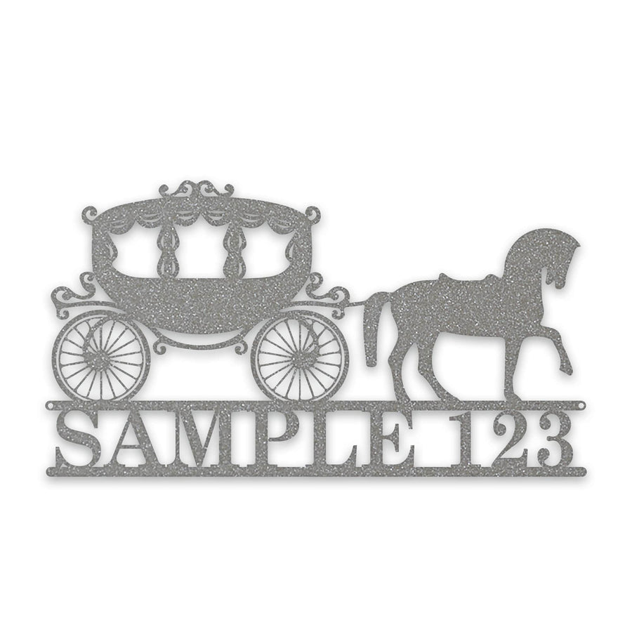 Horse Draw Carriage Personalized Sign