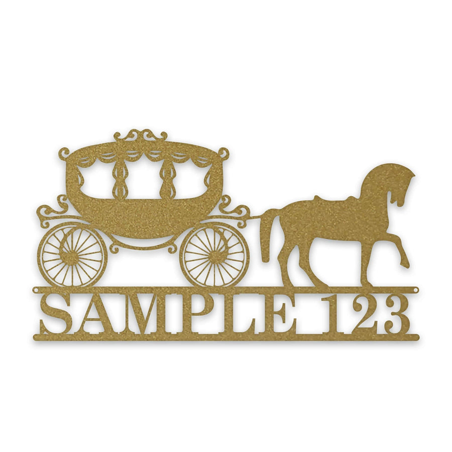 Horse Draw Carriage Personalized Sign