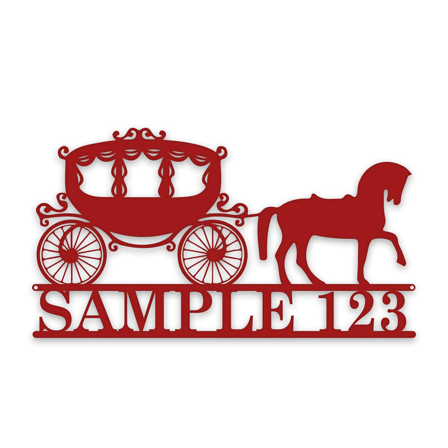 Horse Draw Carriage Personalized Sign