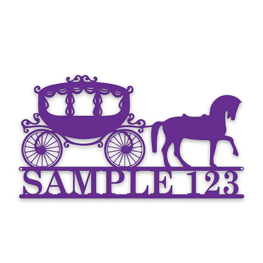 Horse Draw Carriage Personalized Sign