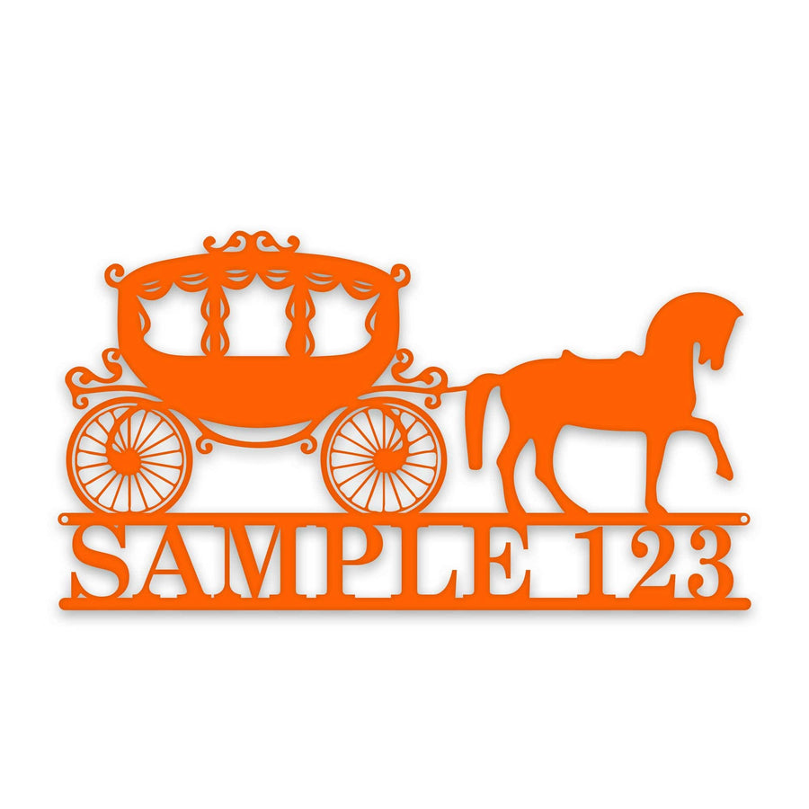 Horse Draw Carriage Personalized Sign