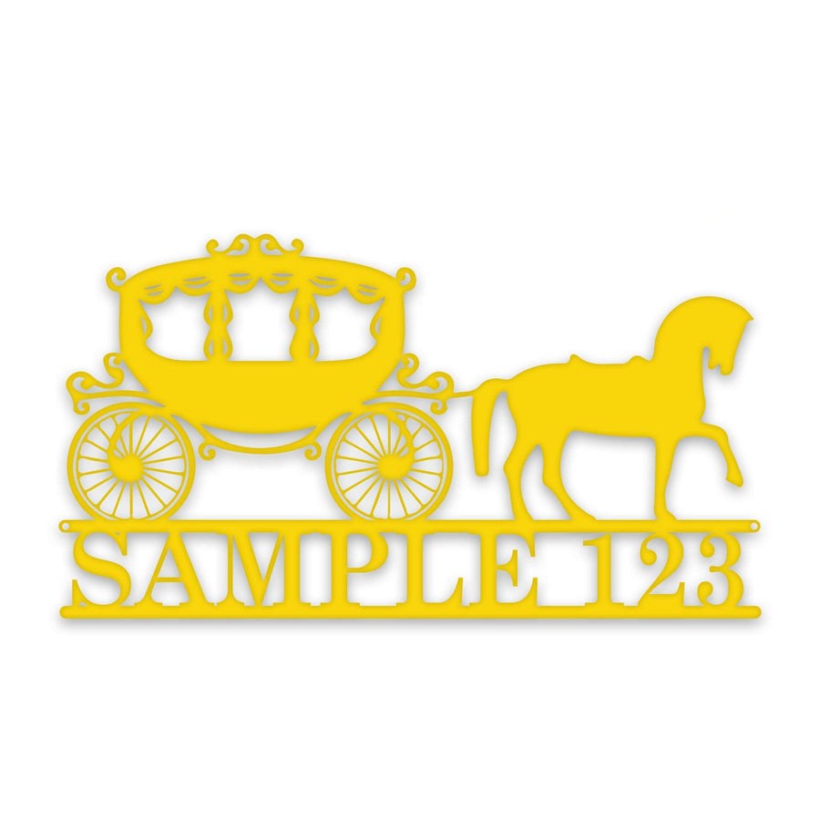 Horse Draw Carriage Personalized Sign