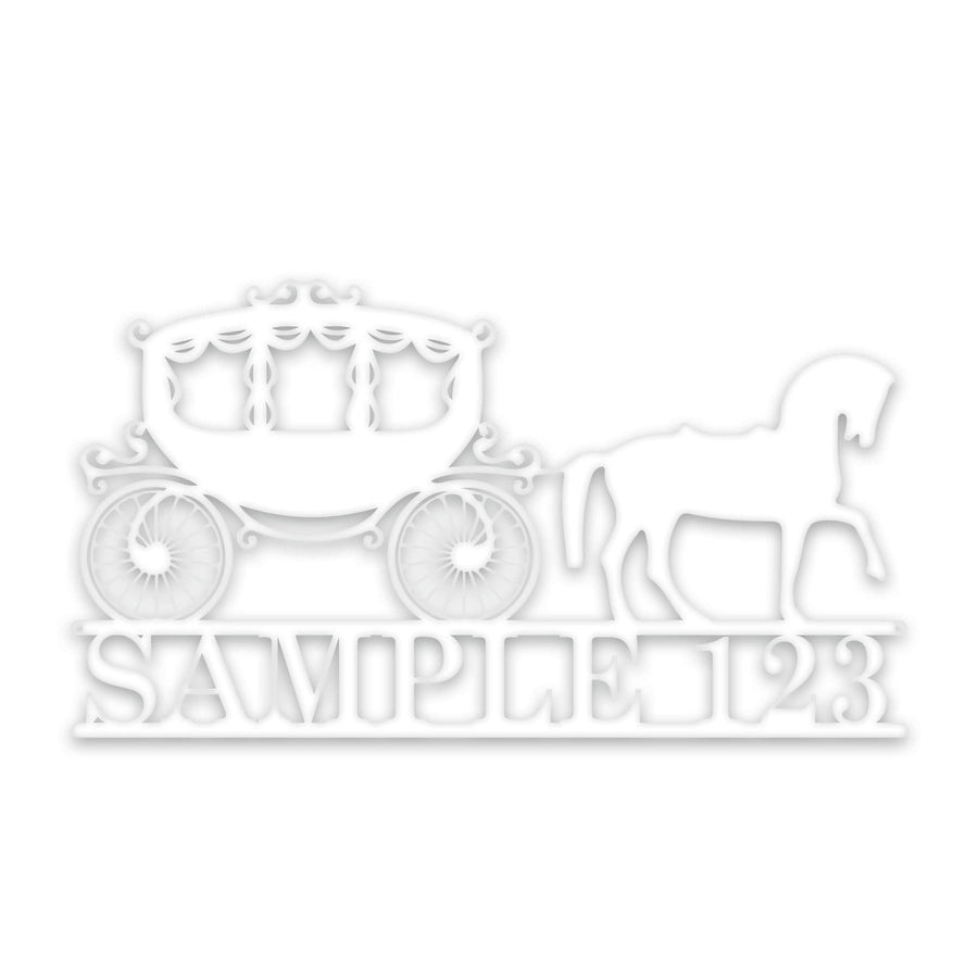 Horse Draw Carriage Personalized Sign