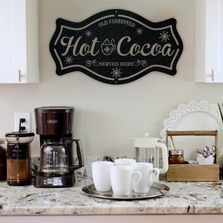 Hot Cocoa Metal Decor