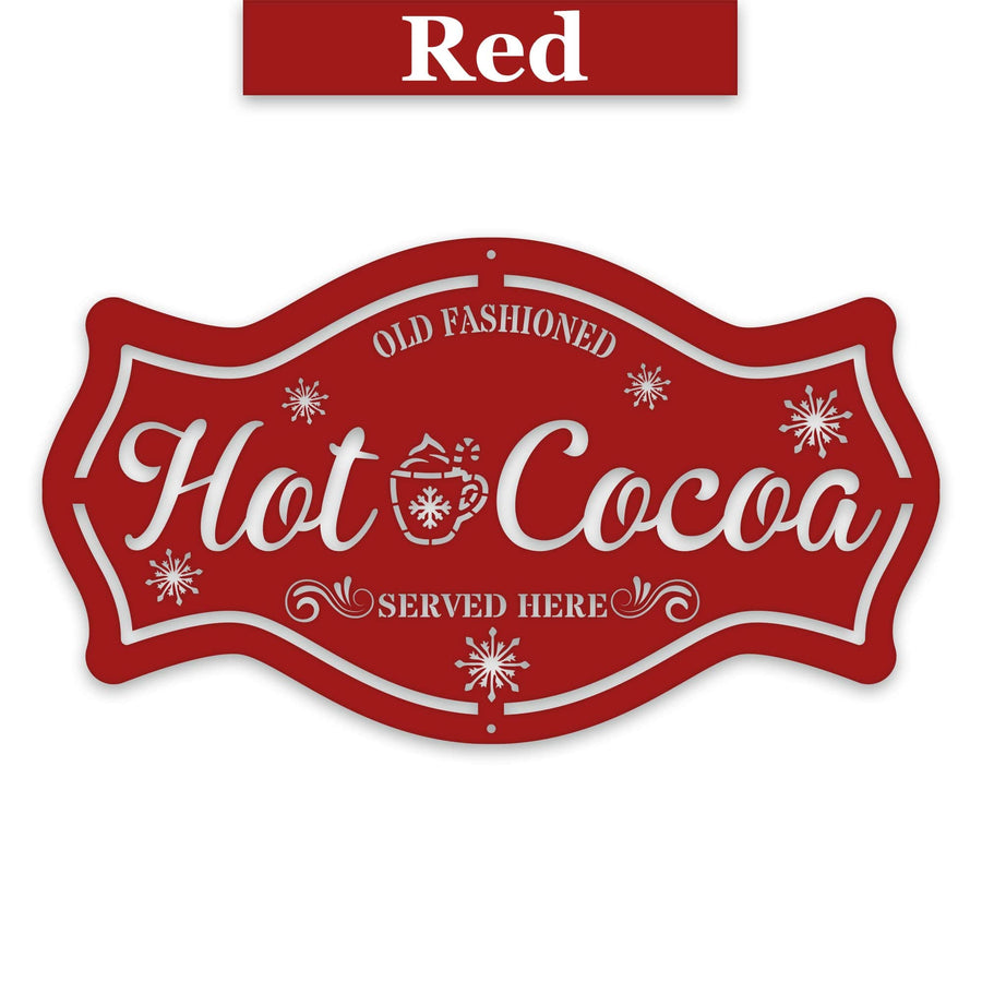 Hot Cocoa Metal Decor