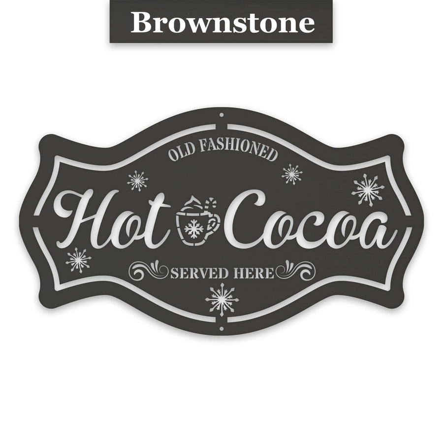 Hot Cocoa Metal Decor