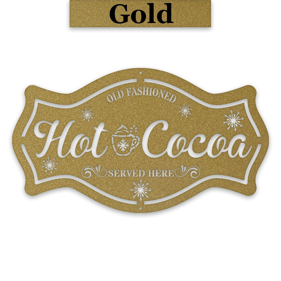 Hot Cocoa Metal Decor