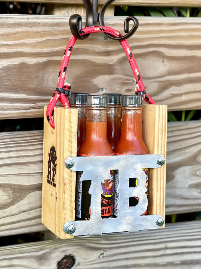 Hot sauce bottle caddy