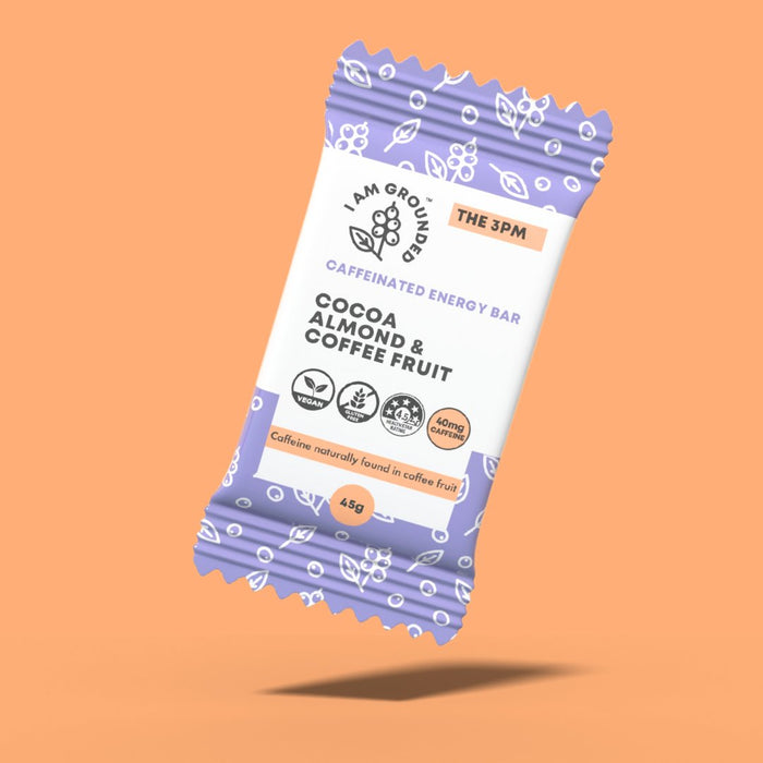 I Am Grounded - I Am Grounded THE 3PM - Cocoa, Almond & Coffee Fruit Box (V) (GF) - 1/2 Pallet (384 Boxes x 10 Packs) - Snack | Delivery near me in ... Farm2Me #url#