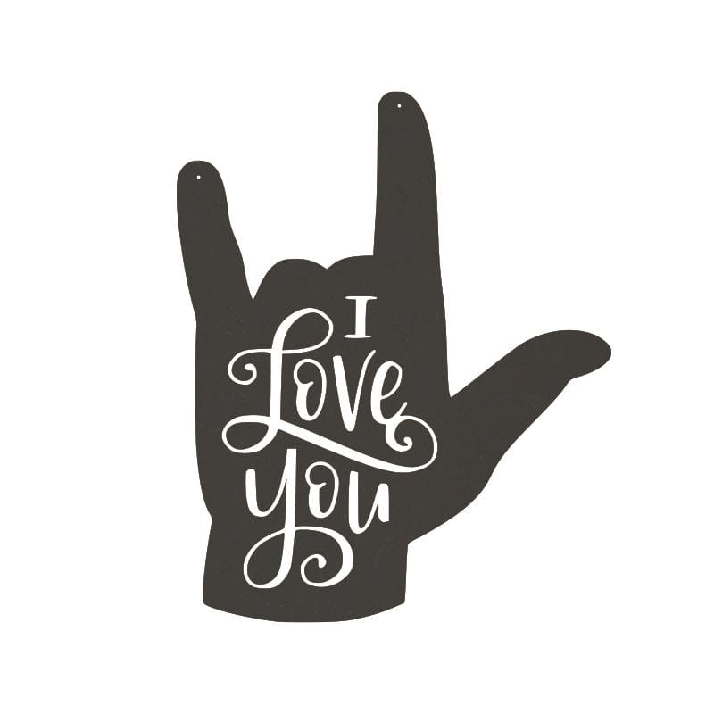 I Love You - Metal Sign Language