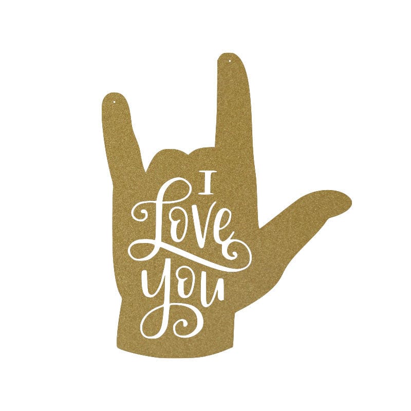 I Love You - Metal Sign Language