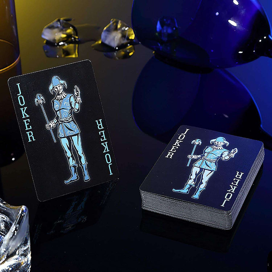 Bicycle Ice Playing Cards – Frozen Cyan & Black Design