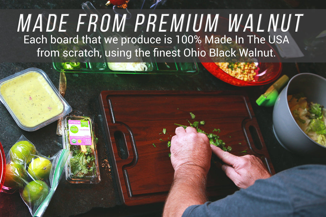 Personalized Cutting Board Wedding Gift Monogrammed Cutting Board 18 X 12 With Juice Groove And Handles Christmas Usa Made