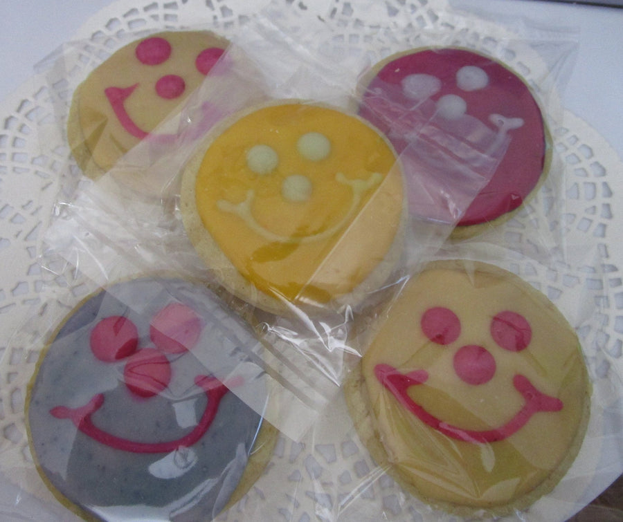 Gluten Free Sugar Cookies, Egg Free, Dairy Free, Vegan, Nut Free, Smile, Happy, Bucket of Cheer, Feel Better, Sympathy, Get Well Cookie Gift