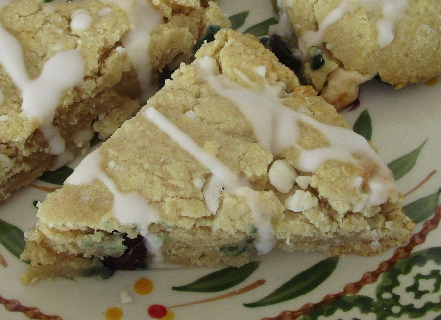 Keto Blueberry Lemon Scone, Vegan, Gluten Free, Egg Free, Dairy Free, Low Carb, Sugar Free, Fitness Snacks, Birthday Dessert, Healthy Gifts