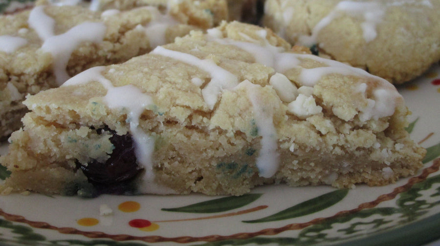 Keto Blueberry Lemon Scone, Vegan, Gluten Free, Egg Free, Dairy Free, Low Carb, Sugar Free, Fitness Snacks, Birthday Dessert, Healthy Gifts