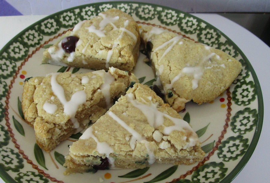 Keto Blueberry Lemon Scone, Vegan, Gluten Free, Egg Free, Dairy Free, Low Carb, Sugar Free, Fitness Snacks, Birthday Dessert, Healthy Gifts