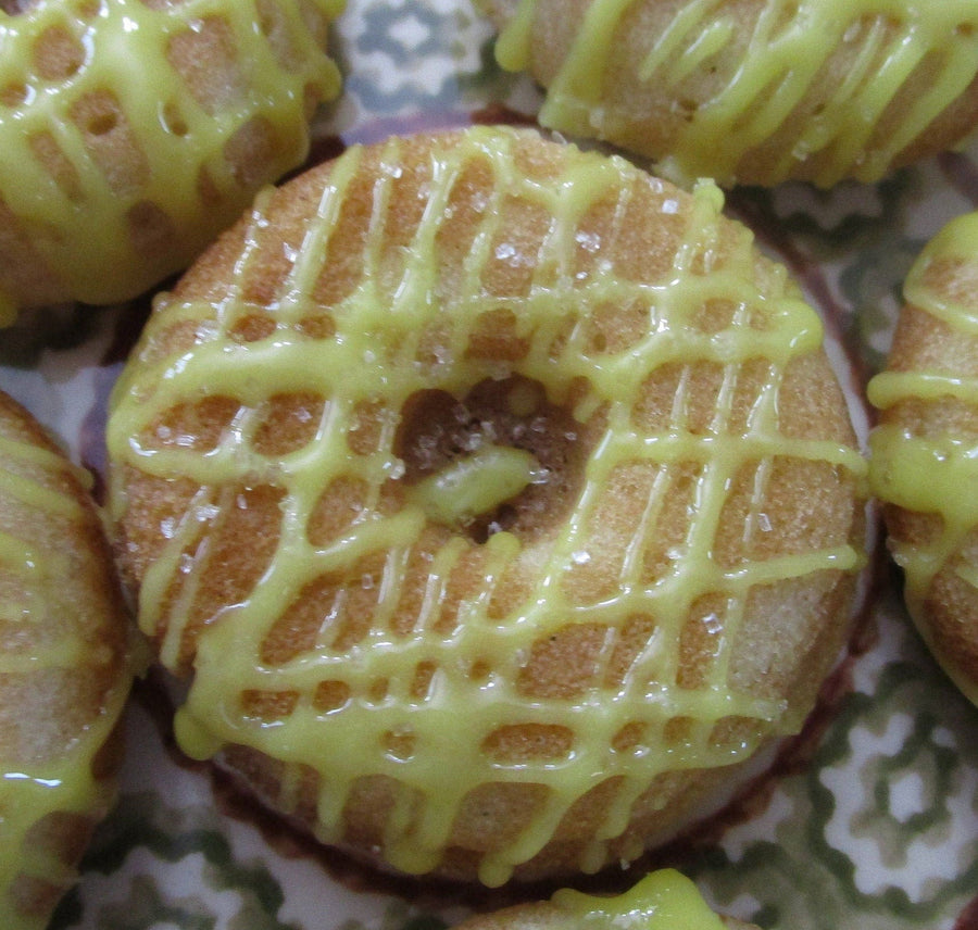 Gluten Free, Mini Donuts, Lemon Iced, Egg Free, Dairy Free, Vegan, Mother's Day Gift, Spring, Yeast free, Soy Free, Low Fat, Baked, Nut Free