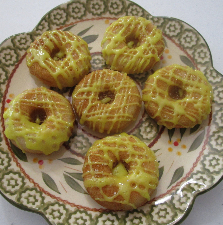 Gluten Free, Mini Donuts, Lemon Iced, Egg Free, Dairy Free, Vegan, Mother's Day Gift, Spring, Yeast free, Soy Free, Low Fat, Baked, Nut Free