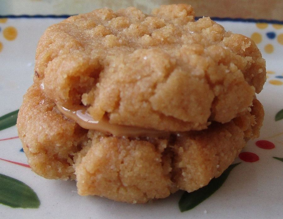 KETO Peanut Butter Cookie Sandwich: Gluten Free, Dairy Free, Vegan, Grain Free, Sugar Free, Organic Collagen, Low Carb Snacks, Fitness Gift