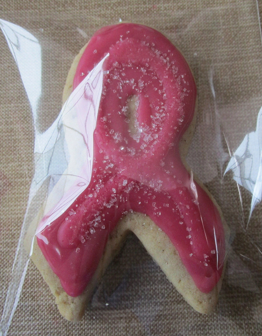 Gluten Free Cancer Awareness Ribbon Cookies, Dairy Free, Egg Free, Vegan, Nut Free, School Safe fundraisers, Hope Survivor Gifts, Autism