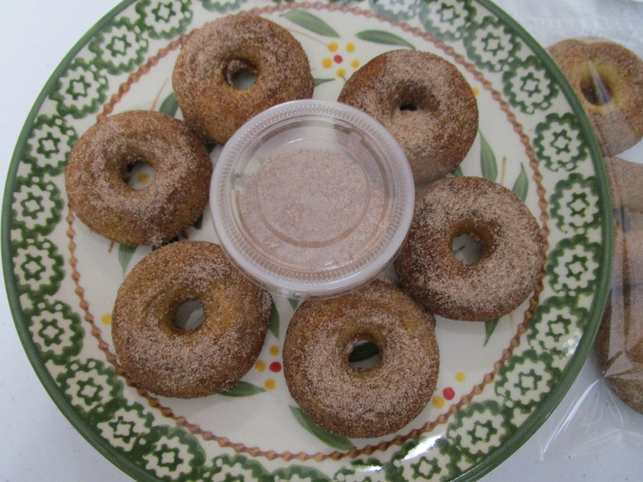 Gluten Free Mini Donuts, Dairy Free, Cinnamon Sugar French Toast, Vegan, Egg Free, Nut Free, allergy friendly snacks, Thanksgiving treats