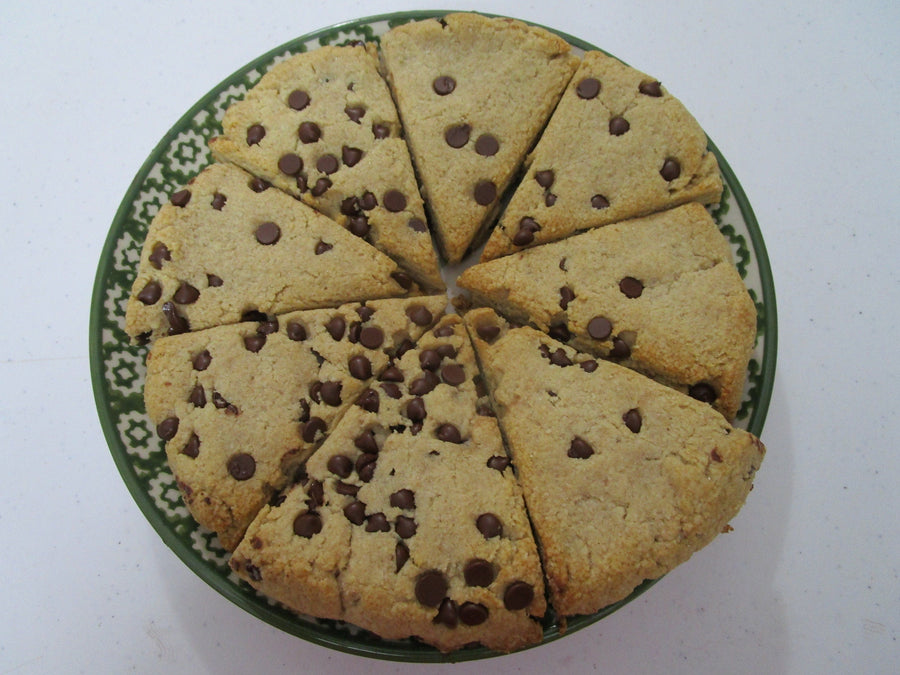 Keto Scones, Chocolate Chip, Gluten Free, Dairy Free, Vegan, Grain Free, Sugar Free, Wellness Gift, low carb, fitness snacks, Birthday treat